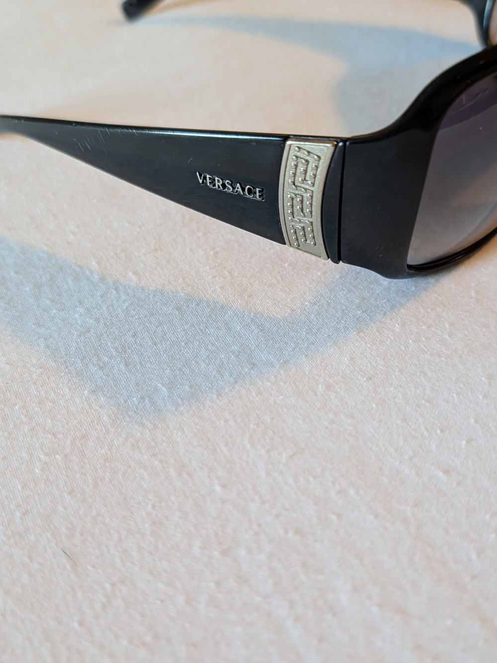 Versace Women's Black Sunglasses with Smoke Lenses - Picture 3 of 10